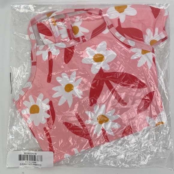 New Hanna Andersson Sunblock Tankini Happy Pink Swim suit size 2 - Picture 2 of 8
